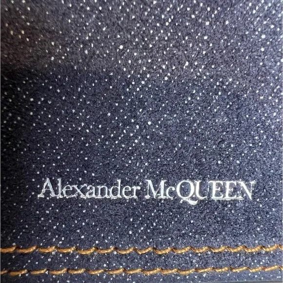 ALEXANDER MCQUEEN DENIM PHONE CASE ON CHAIN - Picture 8 of 12